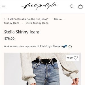 Free People | We The Free jeans | Size 27